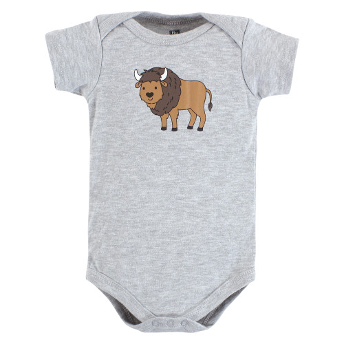 Hudson Baby Cotton Bodysuits, Wild Buffalo