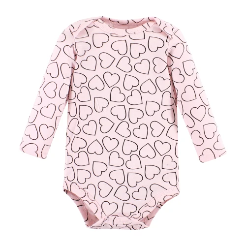 Hudson Baby Cotton Long-Sleeve Bodysuits, Girl Daddy 5-Pack