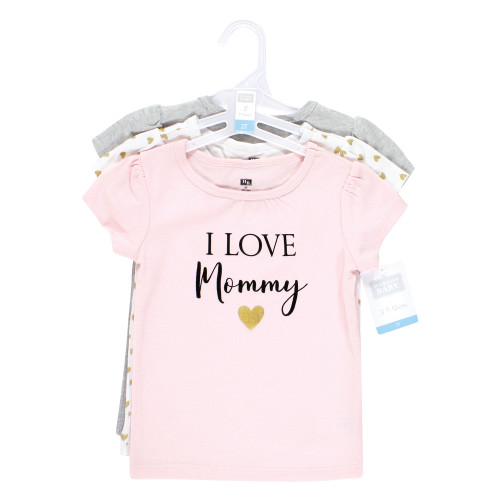 Hudson Baby Short Sleeve T-Shirts, Girl Mommy