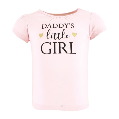 Hudson Baby Short Sleeve T-Shirts, Girl Daddy