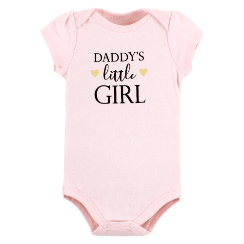 Hudson Baby Cotton Bodysuit and Pant Set, Girl Daddy