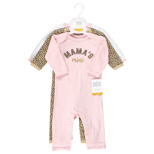Hudson Baby Cotton Coveralls, Leopard Mamas Mini