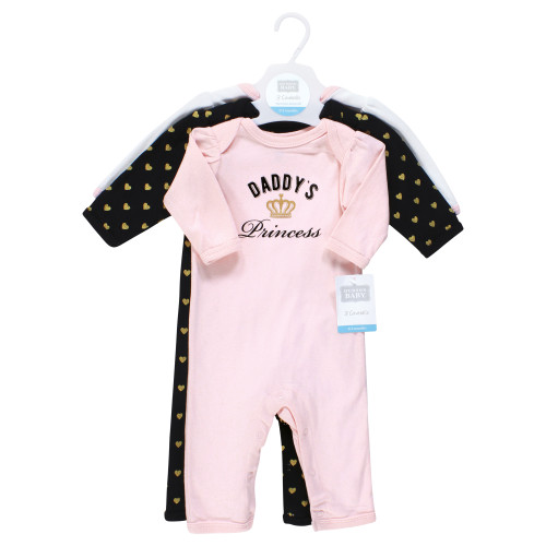 Hudson Baby Cotton Coveralls, Daddys Princess
