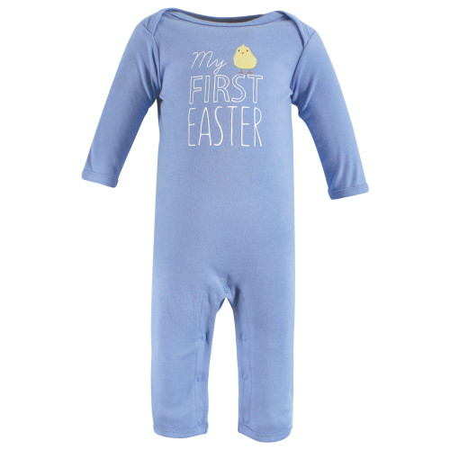 Hudson Baby Cotton Coveralls, Easter Truck