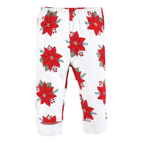 Hudson Baby Cotton Pants and Leggings, Poinsettia