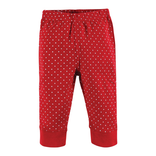 Hudson Baby Cotton Pants and Leggings, Poinsettia