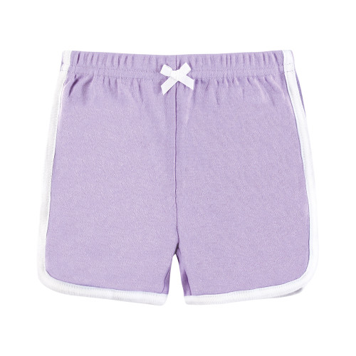 Hudson Baby Shorts Bottoms 4-Pack, Pink Lilac