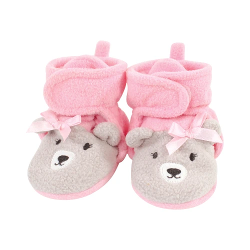 Hudson Baby Cozy Fleece Booties, Bunny Bear
