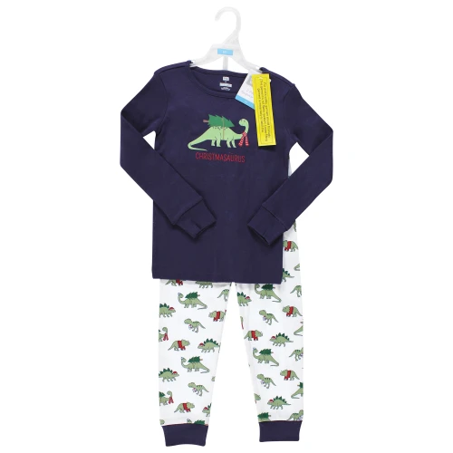 Hudson Baby Cotton Pajama Set, Christmasaurus