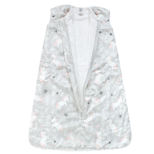 Hudson Baby Mink with Sherpa Inner Sleeping Bag, Sack, Blanket, Whimsical Unicorn