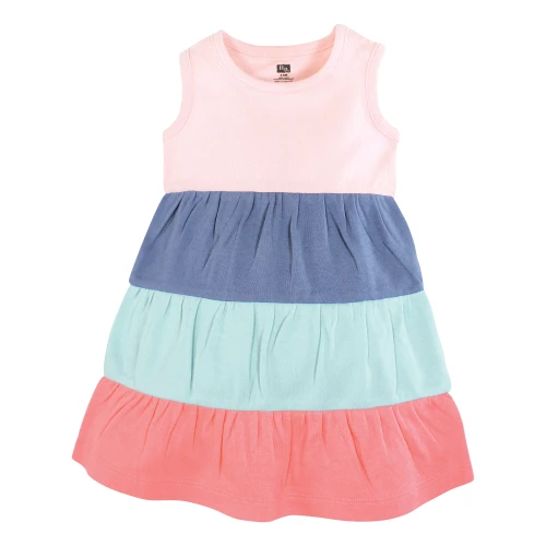 Hudson Baby Cotton Dresses, Multicolor Sea Shells