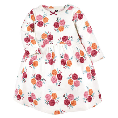 Hudson Baby Cotton Dresses, Autumn Rose