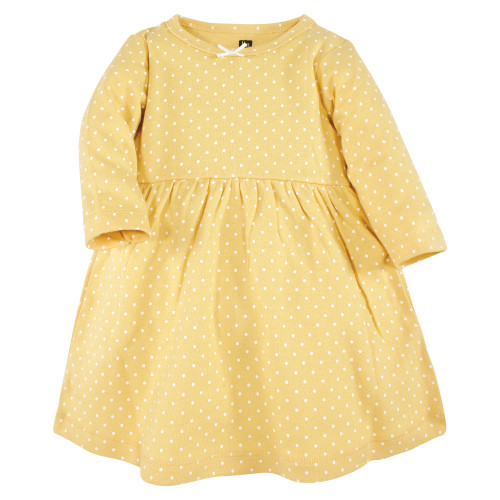 Hudson Baby Cotton Dresses, Yellow Fall Botanical
