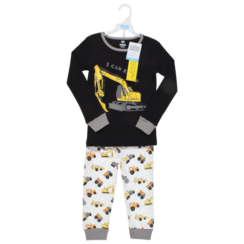 Hudson Baby Cotton Pajama Set, Construction