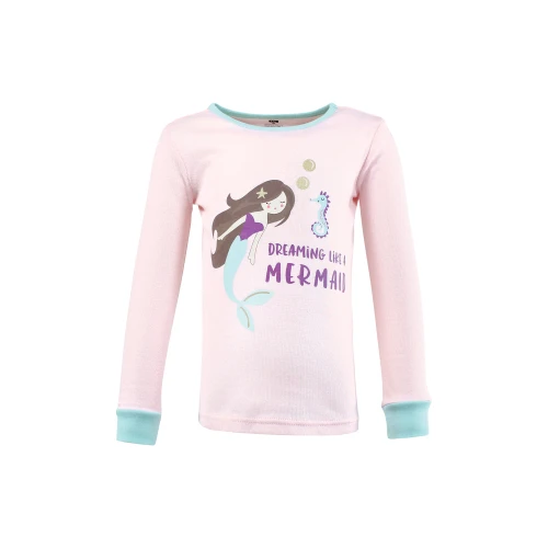 Hudson Baby Cotton Pajama Set, Mermaid