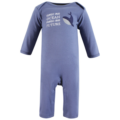 Touched by Nature Organic Cotton Coveralls, Ocean