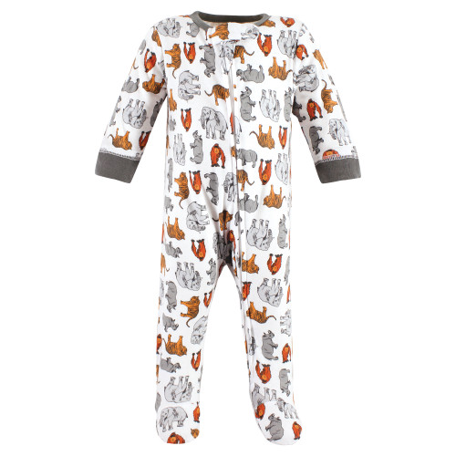 Touched by Nature Organic Cotton Sleep and Play, Neutral Endangered Safari