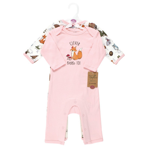 Touched by Nature Organic Cotton Coveralls, Woodland Alphabet