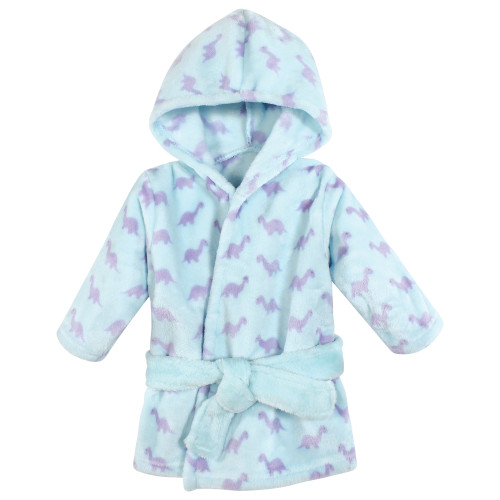 Hudson Baby Plush Bathrobe and Toy Set, Girl Dino