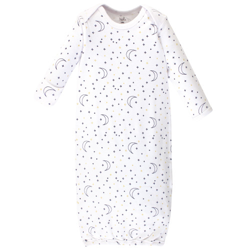 Touched by Nature Unisex Baby Organic Cotton Gowns, Constellation, Preemie/Newborn