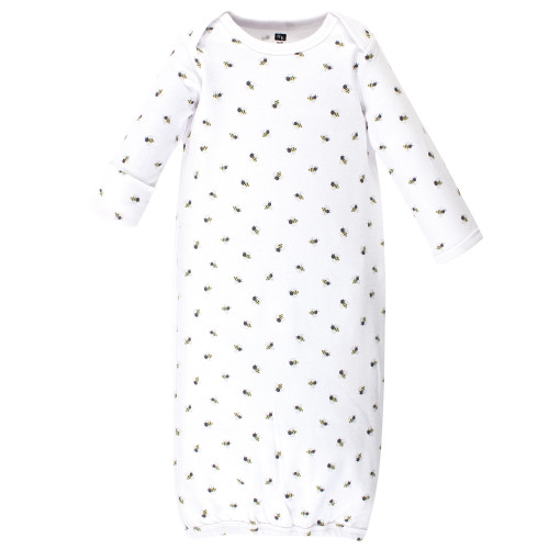 Hudson Baby Cotton Gowns, Bees, Preemie/Newborn