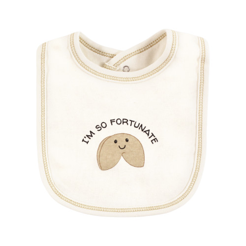 Touched by Nature Organic Cotton Bibs, Fortune Cookie