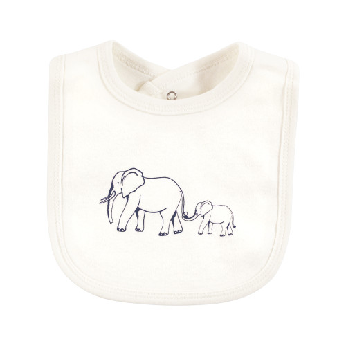 Touched by Nature Organic Cotton Bibs, Blue Peanut
