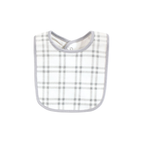 Hudson Baby Cotton Bib and Headband or Caps Set, Forest Animals