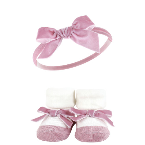 Hudson Baby Headband and Socks Giftset, Fall Botanical