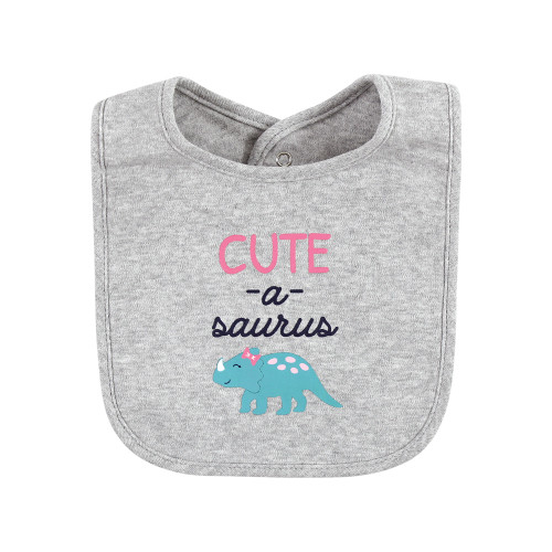 Hudson Baby Cotton Bibs, Cute-A-Saurus