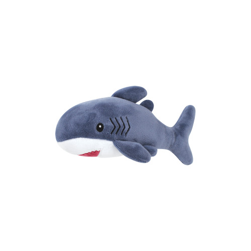 Hudson Baby Plush Bathrobe and Toy Set, Blue Shark