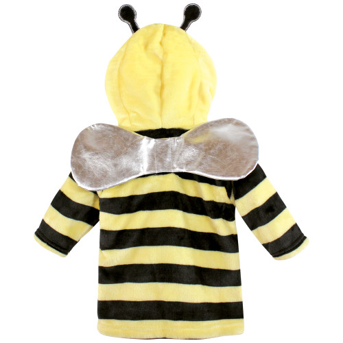 Hudson Baby Plush Bathrobe and Toy Set, Bee