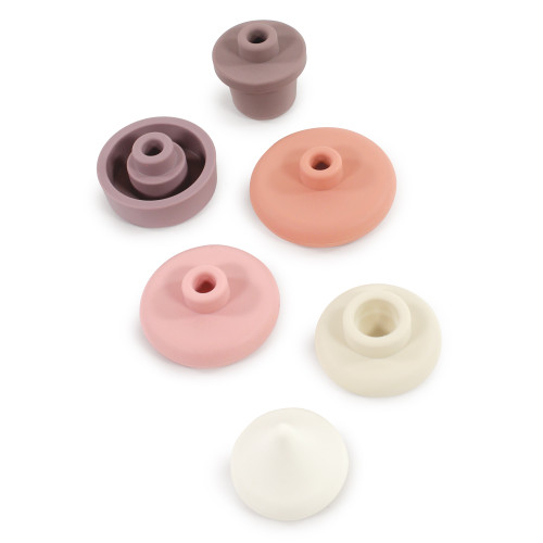 Hudson Baby Silicone Stacking Toy, Ice Cream