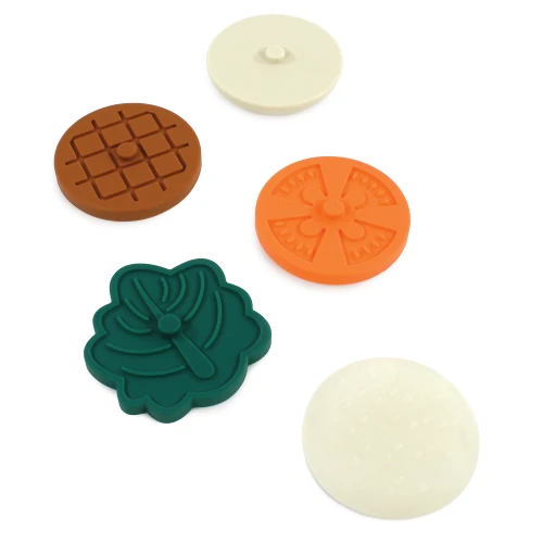 Hudson Baby Silicone Stacking Toy, Hamburger