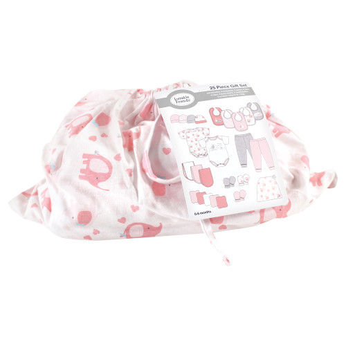 Luvable Friends Layette Gift Cube, Girl Basic Elephant