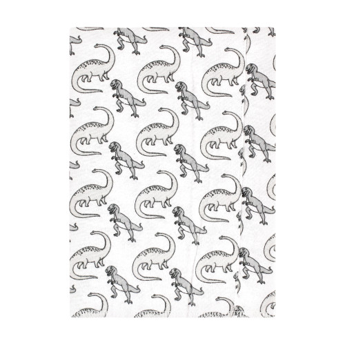 Hudson Baby Cotton Flannel Burp Cloths, Neutral Dino World 4-Pack