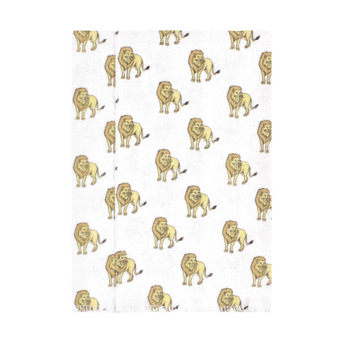 Hudson Baby Cotton Flannel Burp Cloths, Neutral Safari World 4-Pack