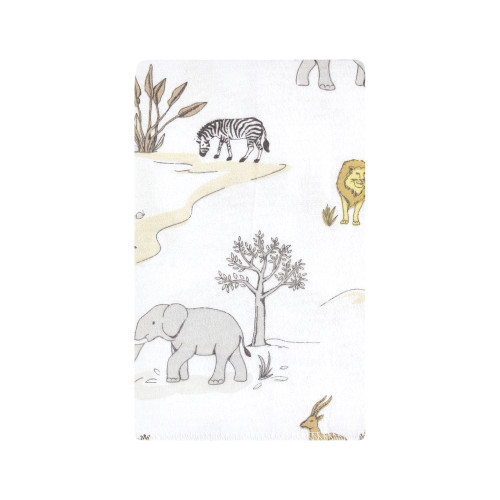 Hudson Baby Cotton Flannel Burp Cloths, Neutral Safari World 10-Pack