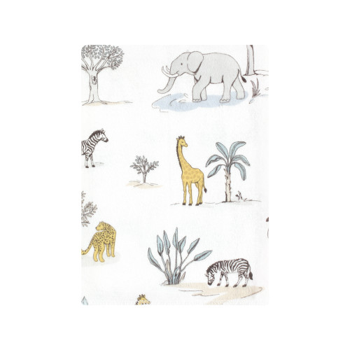 Hudson Baby Cotton Flannel Burp Cloths Bundle, Boy Safari World