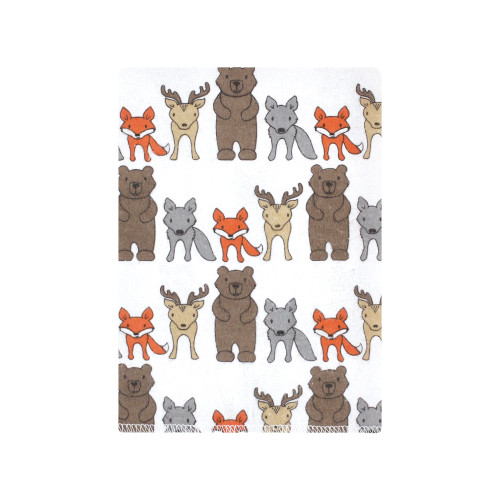 Hudson Baby Cotton Flannel Burp Cloths Bundle, Wild Forest
