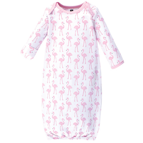 Hudson Baby Infant Girl Cotton Gowns, Pineapple, Preemie-Newborn