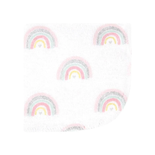 Hudson Baby Flannel Cotton Washcloths, Girl New Elephant 10-Pack