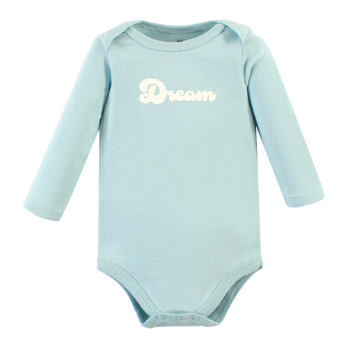 Hudson Baby Cotton Long-Sleeve Bodysuits, Magical Rainbow 5-Pack