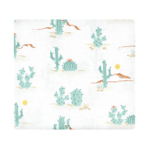 Hudson Baby Cotton Flannel Receiving Blankets Bundle, Desert Cactus