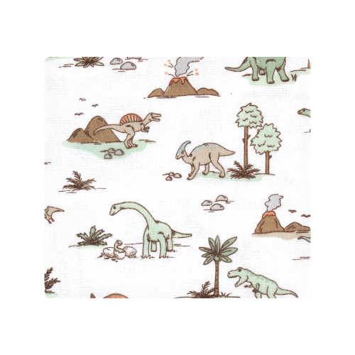 Hudson Baby Cotton Flannel Receiving Blankets Bundle, Dinosaur Adventures