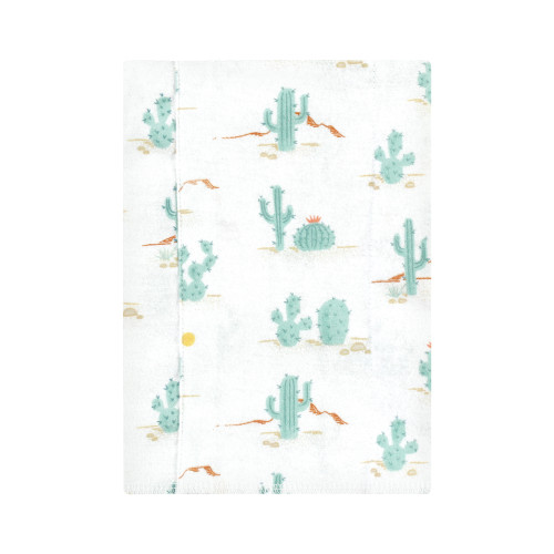 Hudson Baby Cotton Flannel Burp Cloths, Desert Cactus 4-Pack