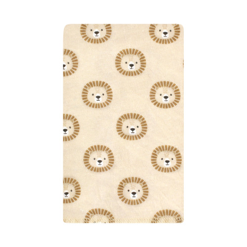 Hudson Baby Cotton Flannel Burp Cloths, Brave Lion 10-Pack