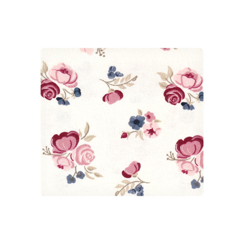 Hudson Baby Cotton Flannel Receiving Blankets Bundle, Dusty Rose Floral