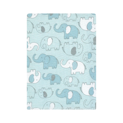 Hudson Baby Cotton Flannel Burp Cloths Bundle, Boy New Elephant