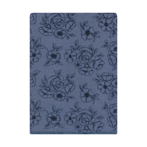 Hudson Baby Cotton Flannel Burp Cloths Bundle, Dusty Rose Floral